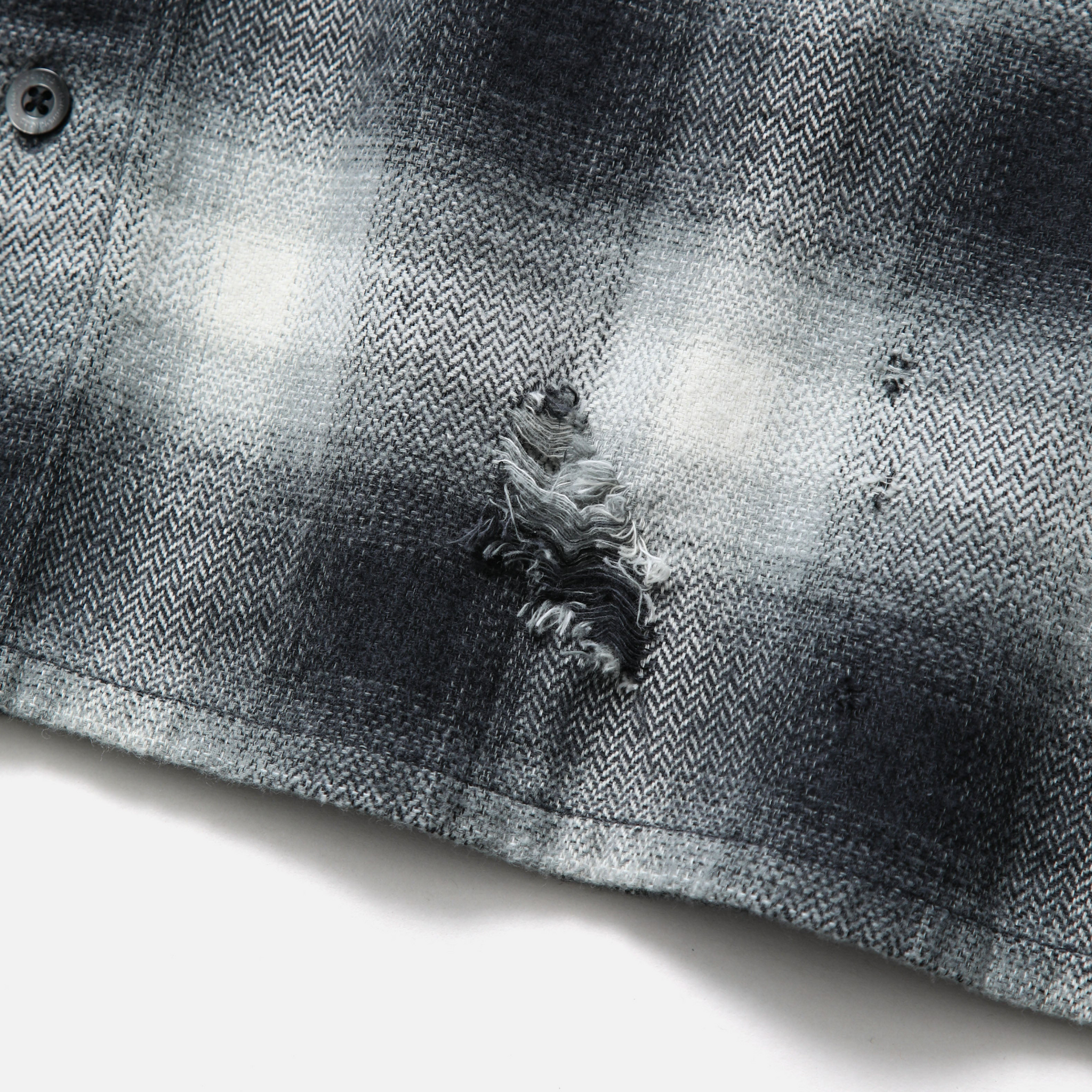 NH X INFINITE ARCHIVES . SAVAGE HOMBRE CHECK SHIRT LS (BLACK